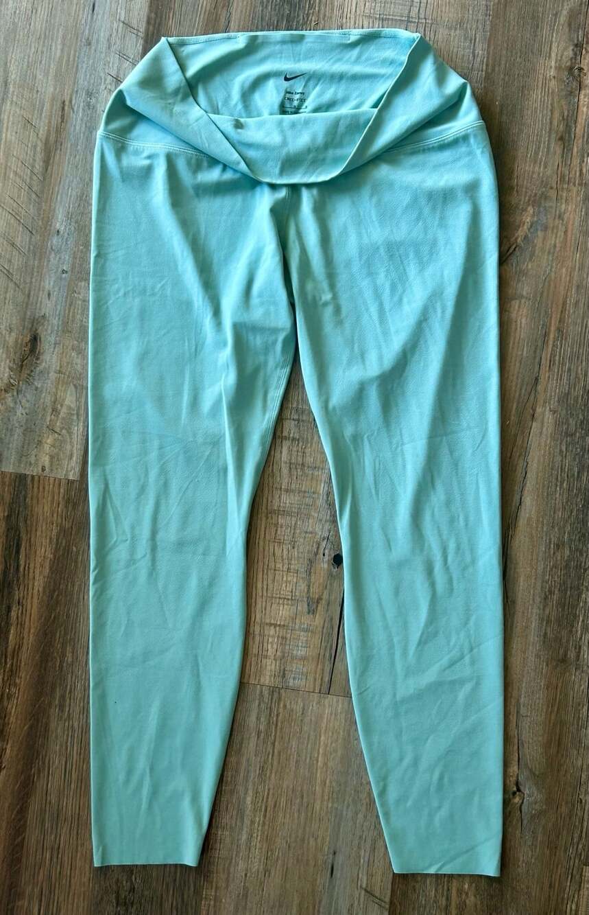 Nike Zenvy Dri-FIT Crossover Waist Leggings Mint Green Size L
